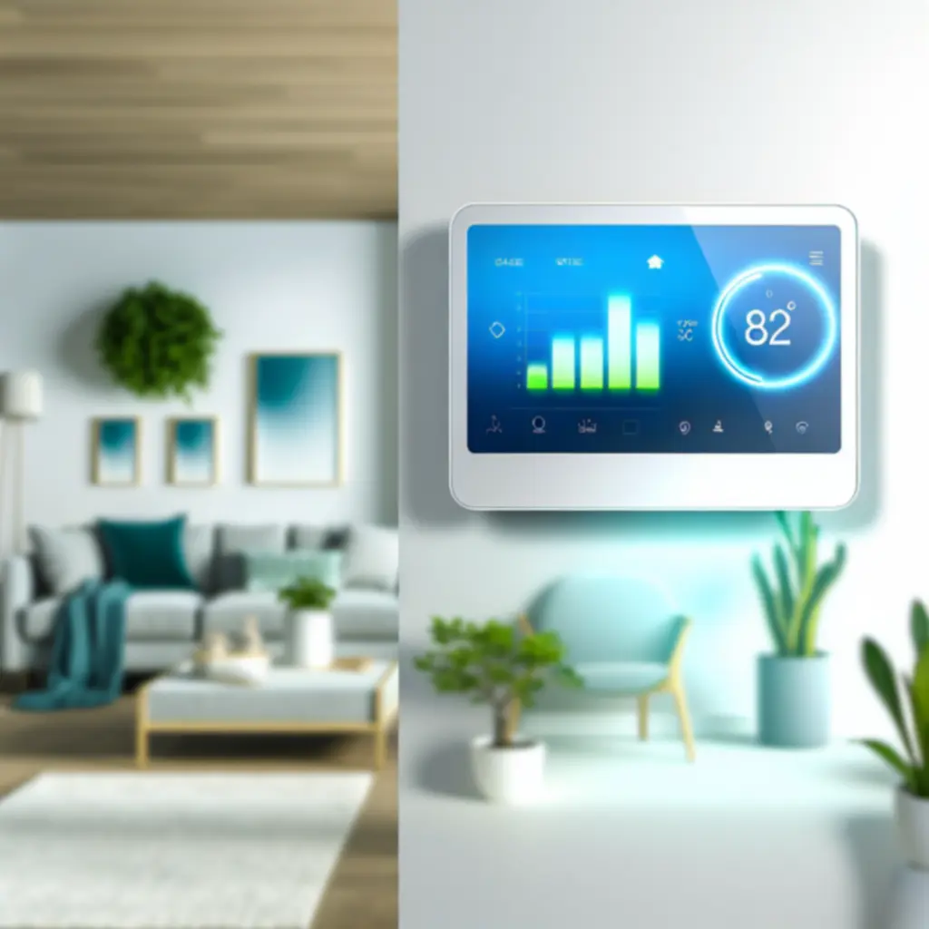 Slimme thermostaat met display